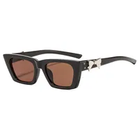 Fashionable New Style Square Sunglasses Unisex Casual Elegant Sun Protection Eyewear Butterfly Bow Trendy All Match main image 3