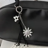 New Daisy Braided Rope Keychain Bag Chain Accessories CCD Camera Decorative Lanyard Mobile Phone Belt Plastic Nylon Metal Buckle main image 1