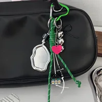 Nylon Woven Hand Strap Car Key Ring Backpack Pendant Creative Multifunctional High Quality Chain Style Schoolbag Accessories main image 2