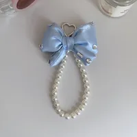 Pink Bow Pearl Bag Pendant, Beaded Handbag Stand, Jewelry Accessories main image 4