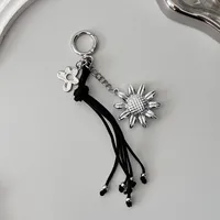 New Daisy Braided Rope Keychain Bag Chain Accessories CCD Camera Decorative Lanyard Mobile Phone Belt Plastic Nylon Metal Buckle main image 4