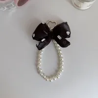 Pink Bow Pearl Bag Pendant, Beaded Handbag Stand, Jewelry Accessories sku image 2