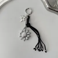 New Daisy Braided Rope Keychain Bag Chain Accessories CCD Camera Decorative Lanyard Mobile Phone Belt Plastic Nylon Metal Buckle main image 5