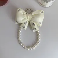 Pink Bow Pearl Bag Pendant, Beaded Handbag Stand, Jewelry Accessories sku image 1