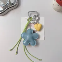 New Miniature Flower Keychain Leather Bag Carriage Creative Pendants Women's Simple Design Handbag Accessories main image 3