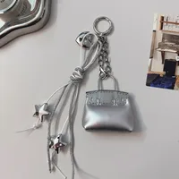 Cute Mini 3D Bag-shaped Pendant School Bag Decoration Pendant Chain Light And Sweet Style PU Material Girly Heart main image 4