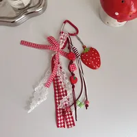 Original Cute Strawberry Bag Accessories Women's Fashion High-End PVC Printing Bag Accessories Sweet Style Bag Accessories main image 3
