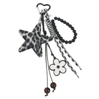 Fashion New XINGX Pattern Beaded Braided Rope Package Pendant Keychain Accessories Pu Material Personalized Design Ornaments main image 2