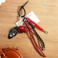 Fashion Leopard Leather Mini Bag With Braided Rope Mobile Phone Pendant High-End Good Texture Personality Half-Handmade Design main image 2