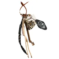 Fashion Leopard Leather Mini Bag With Braided Rope Mobile Phone Pendant High-End Good Texture Personality Half-Handmade Design main image 5
