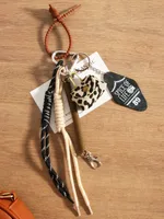 Fashion Leopard Leather Mini Bag With Braided Rope Mobile Phone Pendant High-End Good Texture Personality Half-Handmade Design sku image 1
