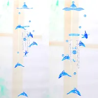 New Style Couple Plastic Crystal Wind Chimes Home Window Door Decoration Car Accessories Acrylic Wind Chimes main image 2