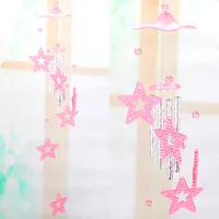 New Style Couple Plastic Crystal Wind Chimes Home Window Door Decoration Car Accessories Acrylic Wind Chimes main image 5