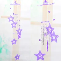 New Style Couple Plastic Crystal Wind Chimes Home Window Door Decoration Car Accessories Acrylic Wind Chimes sku image 1