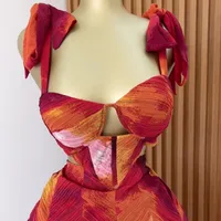 Sweet Fresh Floral Print Belt Vest High Waist A- Line Dress European Ladies Spring New Elegant Casual Dress main image 4
