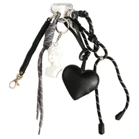 Artistic Style David Statue Pink Blush Pearl Chain Black Pu Material Ornaments Suitable For Simple And Elegant Personalized Design Of Bags main image 5