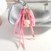 Style Cartoon Bear Lili Mobile Phone Strap Braided Rope Package Pendant Accessories Personalized Mixed Material Kitty  Gift main image 2