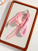 Style Cartoon Bear Lili Mobile Phone Strap Braided Rope Package Pendant Accessories Personalized Mixed Material Kitty  Gift sku image 2