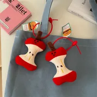 Creative Cute Apple Nuclear Doll Toy Plush Key Chain Ornaments Bite Apple Pp Cotton Material Other Printing main image 1
