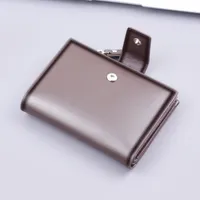 Men's Vertical Design Short Zipper Wallet Button PU Leather Multifunctional Card Holder Simple Style Ultra Light Solid Color Lining main image 4