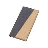 Men's Long Canvas Wallet Integrated Card Holder Leather Clutch Simple Style Geometric Pattern Breathable Coin Pocket main image 5