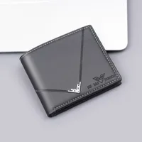 Men's New Short Wallet Business Style Ultra-Light Wear-Resistant Factory Direct Selling Men's Leather Wallet Card Holder main image 1
