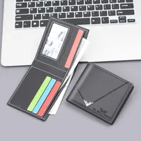 Men's New Short Wallet Business Style Ultra-Light Wear-Resistant Factory Direct Selling Men's Leather Wallet Card Holder main image 3