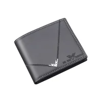 Men's New Short Wallet Business Style Ultra-Light Wear-Resistant Factory Direct Selling Men's Leather Wallet Card Holder main image 5