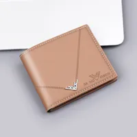 Men's New Short Wallet Business Style Ultra-Light Wear-Resistant Factory Direct Selling Men's Leather Wallet Card Holder sku image 3