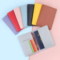 Leather Passport Case Multi-Functional Men's Driving License Certificate Ticket Card Bag Urban Simple Style Ultra Light main image 1