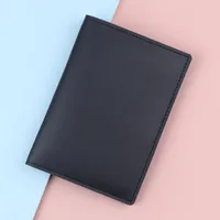 Leather Passport Case Multi-Functional Men's Driving License Certificate Ticket Card Bag Urban Simple Style Ultra Light sku image 1