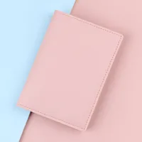 Leather Passport Case Multi-Functional Men's Driving License Certificate Ticket Card Bag Urban Simple Style Ultra Light sku image 3