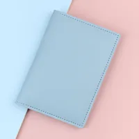 Leather Passport Case Multi-Functional Men's Driving License Certificate Ticket Card Bag Urban Simple Style Ultra Light sku image 5