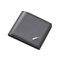 Men's New Business Wallet Factory Direct Sales Leather Card Bag Ultralight Geometric Pattern Elite Style Men's Wallet main image 5