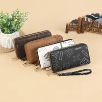 Fashion Retro Large Capacity Women's Wallet Multifunctional Tote Double Zipper Simple Design Compact Size Card Holder main image 1
