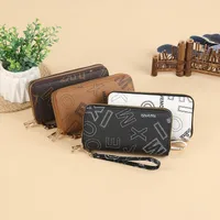 Fashion Retro Large Capacity Women's Wallet Multifunctional Tote Double Zipper Simple Design Compact Size Card Holder main image 2