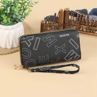 Fashion Retro Large Capacity Women's Wallet Multifunctional Tote Double Zipper Simple Design Compact Size Card Holder main image 4