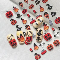 Cartoon Style Cute Retro Pumpkin Nail Decals Nail Stickers Nail Sticker main image 2