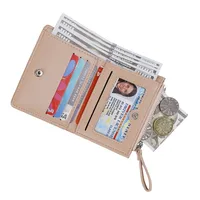 Fashion Bowknot Wallet Women's Short Cute PU Leather Multifunctional Bifold Zipper Coin Purse Sweet Cartoon main image 4
