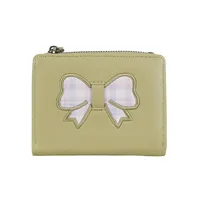 Fashion Bowknot Wallet Women's Short Cute PU Leather Multifunctional Bifold Zipper Coin Purse Sweet Cartoon sku image 5