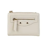 New Women's Short Portable Rivet Litchi Pattern Coin Purse Mini Wallet Small Fashion PU Leather Simple Style Lightweight sku image 2