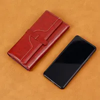 Fashion Ladies Wallet Handbag Large Capacity Vintage Polyester Lining Pu Material Solid Color Trendy All-Match Clutch main image 4