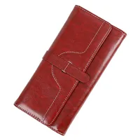 Fashion Ladies Wallet Handbag Large Capacity Vintage Polyester Lining Pu Material Solid Color Trendy All-Match Clutch main image 5