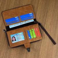Retro Lock Long Men's Wallet Casual Zipper Handbag Ultra-Light Breathable Anti-Theft High-End Multi-Functional Leisure main image 3