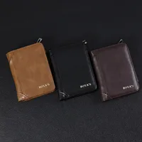 Men's Short Business Wallet Vintage PU Leather Multiple Card Slots Wallet Fashion Durable Suitable For Daily Use Street Style High Street Style main image 2