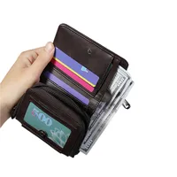 Men's Short Business Wallet Vintage PU Leather Multiple Card Slots Wallet Fashion Durable Suitable For Daily Use Street Style High Street Style main image 4