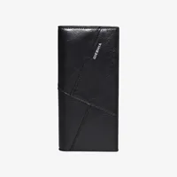 Men's Retro Long Slim Wallet Large Capacity Fashion Polyester Lining Material PU Leather Ultra Light Multifunctional Suit Bag sku image 3