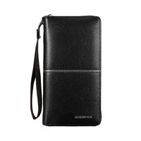 Men's Retro Wallet Large Capacity Soft Leather Zip Mobile Phone Bag Business Portable High-End Sense Men's Wallet main image 5