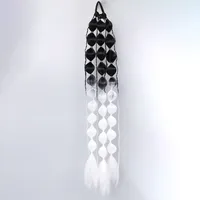 Handmade Knitting Lantern Bubble Braid Wig For Men And Women High Temperature Silk Material sku image 7