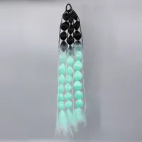 Handmade Knitting Lantern Bubble Braid Wig For Men And Women High Temperature Silk Material sku image 10
